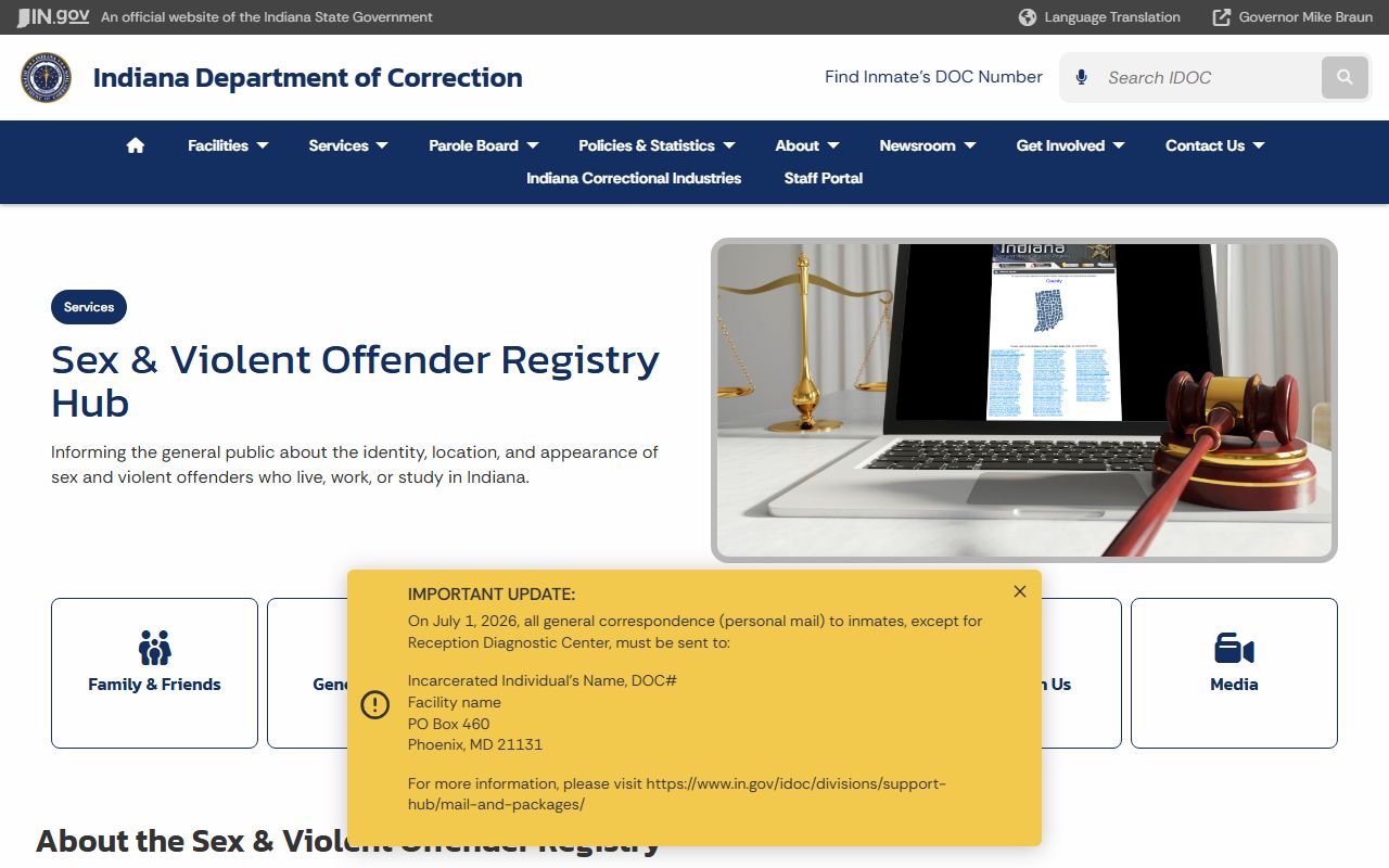 Jasper County arrest records Indiana sex and violent offender registry hub